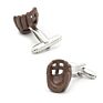 Sports Baseball Glove Cufflinks