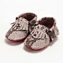 Spring and Autumn Style Kids Leather Snake Skin Baby Walking Shoes Soft-Soled Indoor Floor Shoes Rattlesnake Baby Moccasins