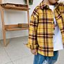 Spring Long Sleeve Casual Cotton Plaid Shirt Boys Kids Plaid T Shirt