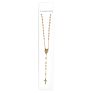 St Benedict Gold Plated Stainless Steel Religious Long Rosaries Virgin Mary Cross Necklace Catholic Rosary