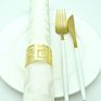 Stainless Steel Gold and Silver High-End Wedding Banquet Decorations Napkin Ring