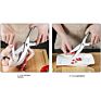 Stainless Steel Kitchen Chicken Bone Scissors Food Scissors Multifunctional Fishbone Scissors Supplies