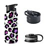 Stainless Steel Leopard Pattern Travel Water Bottle with Print