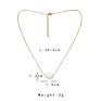 Stainless Steel Shell Pearl Pendant Necklace for Women Jewelry