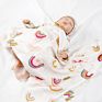 Star Printed Baby 100% Cotton Knitted Receiving Blanket Muslin Swaddle Wrap for Baby Kid Child Toddler