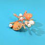 Starfish Brooch Pins Jewelry Rhinestone Pearl Broche Elegant Natural Shell Brooches Lady Brooch Pins