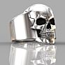 Stock Rts Men's Carbide Hip Hop Skull Ring Skull Punk Gothic Jewelry Engagement Wedding Party Ring for Men