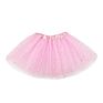 Stock Solid Color Plain 3 Layers Girl Kids Star Tutu Skirts Dress for Party Performance