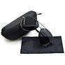 Stock Sun Glasses Uv 400 Mens Retro Metal Vintage Driving Finishing Polarized Sunglasses with Case