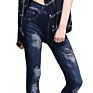 Stocks Womens Seamless Print Legging High Elastic Denim Jean Pants Jeans Jegging Ladies