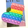 Strawberry Bag Purse Handbags Push Pop Bubble Toy Fidget Silicone Crossbody Sensory Toys Messenger Bag