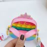 Stress Relief anti Anxiety Toy Bag Pineapple Fidget Toy Bag Popper Fidget Shoulder Bag for Kids
