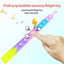 Stress Set Silicone Rainbow Sensory Fun Kid Band Pulseira Watch Wristband Pulsera Push Bubble Pop Fidget Toy Bracelet