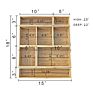 Sturdy Strong Natural Bamboo Jewel Decoration Drawer Accessory Organizer Qualitative Sewing Needle Wooden Box