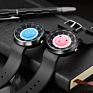 Style Famous Rubber Strap Retro Silicone Watch Ring Dial Black White Pink Blue Unisex Wristwatches Other Watch