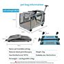 Style Handle Dog Trolley Bag with Wheel Durable Pet Travel Breathable Carrier Backpack Pet Cage For