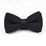 Style Men Women Soild Color Knit Bowtie Adjustable Double Deck Butterfly Bowties Designer Knitting Dress Knitted Bow Tie