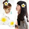 Style Sunny Bright Plumeria Flower Foam Hair Clips 3 Sizes Barrettes Hairpins Headwear Hair Accessories Kids Girls Women
