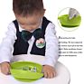 Stylish Pink Wash Silicone Baby Fruit Food Feeding Bowl with Lid