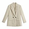 Suits Office Formal Blazers Cardigan Jacket Ladies Solid Color Women Blazer