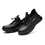 Super Fiber Leather Comfortable Safety Shoes Rubber Sole Wear Resistant Sports Safety Shoes Outdoor Mountain Climbing Protective