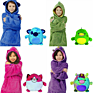 Super Warm and Cozy Oversized Kids Pet Hoodie Blanket Pets Wearable Hoodie Blanket for Children