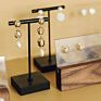 T-Bar Hanging Earrings Display Stand Jewelry Rack Holder Metal Gold Earring Display Stand for Jewelry Shop