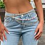 Tassel Fruit Daisy Soft Pottery Waist Chain Garden Chain Imitation Pearl Body Chain Female