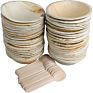 Thick Serving Bamboo Fiber Areca Eco-Friendly Compostable Biodegradable Disposable Natural Areca Palm Leaf Plate Bowl