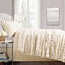 Three-Piece Ruffled Lace Cotton Bed Sheet in Bedsheets Bedding Set Double Size