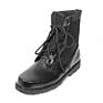 Top Leather and Oxford Upper Black Army High Jungle Boot