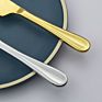 Trending Cake Knife Set for Wedding Set Stainless Steel Gold Cake Knife and Server Set Dinner Spoon Fork