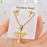 Trending Stainless Steel Irregular Design Geometric Animals Necklace Set Two-Piece Earring Necklaces Sets