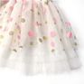 Tutu Short Skirt Decorate Pink and Gold round Patches on the Mesh Baby Dress