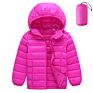 Ultra Light 90% White Duck down Parka Hooded Coat Girl and Boy Children down Jacket