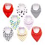 Ultra Soft 100% Organic Cotton Dinosaur Bandana Baby Drool Bib Cotton Baby Bibs