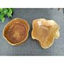 Unique Home Decor Design Elegant Hand-Carved Natural Rustic Root Craft Small Large Wooden Fruit Salad Serving Bowl Set