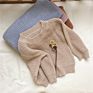 Unisex Baby Autumn Pullover Sweater Ins Infant Boy and Girls Blank Wool Knit Sweaters