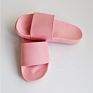 Unisex Slipper Indoor Outdoor Sliders Sandal, Light Orange Blank Color Sandals Pvc Slides