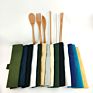 Vbatty Disposable Tableware Set Reusable Cutlery Biodegradable Flatware Eco-Friendly Bamboo Dinnerware for Travel Use