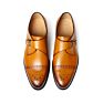 Vikeduo Hand Made Brown Color Italian Style Design Business Single Buckle Monk Popular Genuine Leather Men Shoes