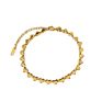 Vintage Hiphop 18K Gold Plated Stainless Steel Hollow Anklet