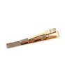 Vintage Mens Accessories Tie Bar Blank Engrave Logo Brass Gold Plated Tie Clip