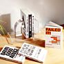 Vintage Modern Lucite Arched Bookends Office and School Supplies Luxury Crystal Acrylic Decorative Bookends