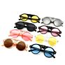 Vintage round Shape Sunglasses Woman Designer Hollow Middle Plastic Sun Glasses