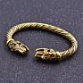 Vintage Silver Color Teen Wolf Bangles Indian Jewelry Viking Bracelet Men Wristband Cuff Bracelets for Women Accessories
