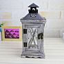 Vintage Wooden Candle Lantern Hanging Glass Candle Holder Decoration
