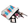 Vivid Clearly Printing Cosmetic Bag Polyester Stylish Waterproof Large Capacity Purse Pouch with Zipper