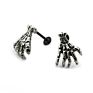Vriua Lip Ring Labret Studs Piercing Hand Shape Ear Cartilage Tragus Lip Stud Stainless Steel Body Jewelry