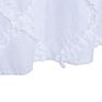 Water Proof 100% Polyester Boho Ruffle Diamond Bathroom Shower Curtain For